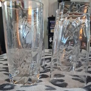 Source Unknown Clear Glass Tumblers